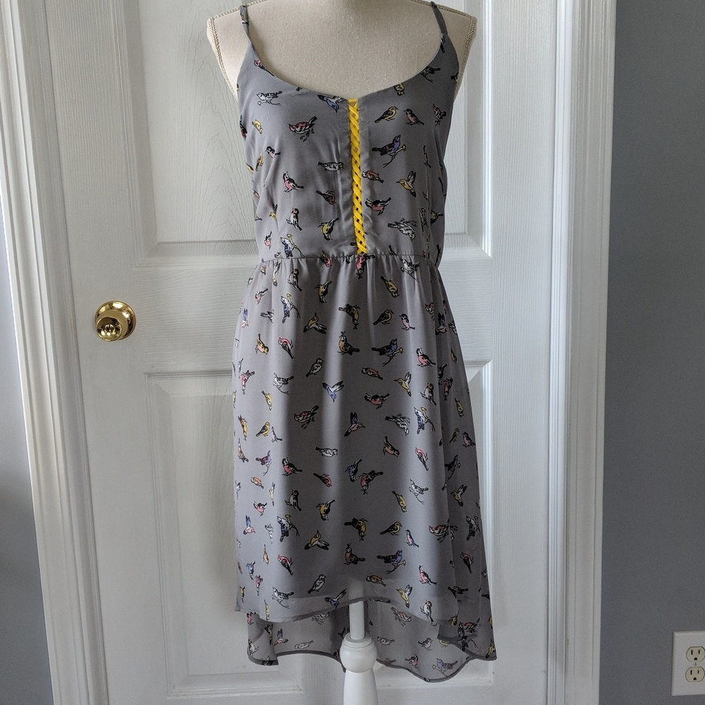 Whimsical Patterned Hi-Low Summer Dress
